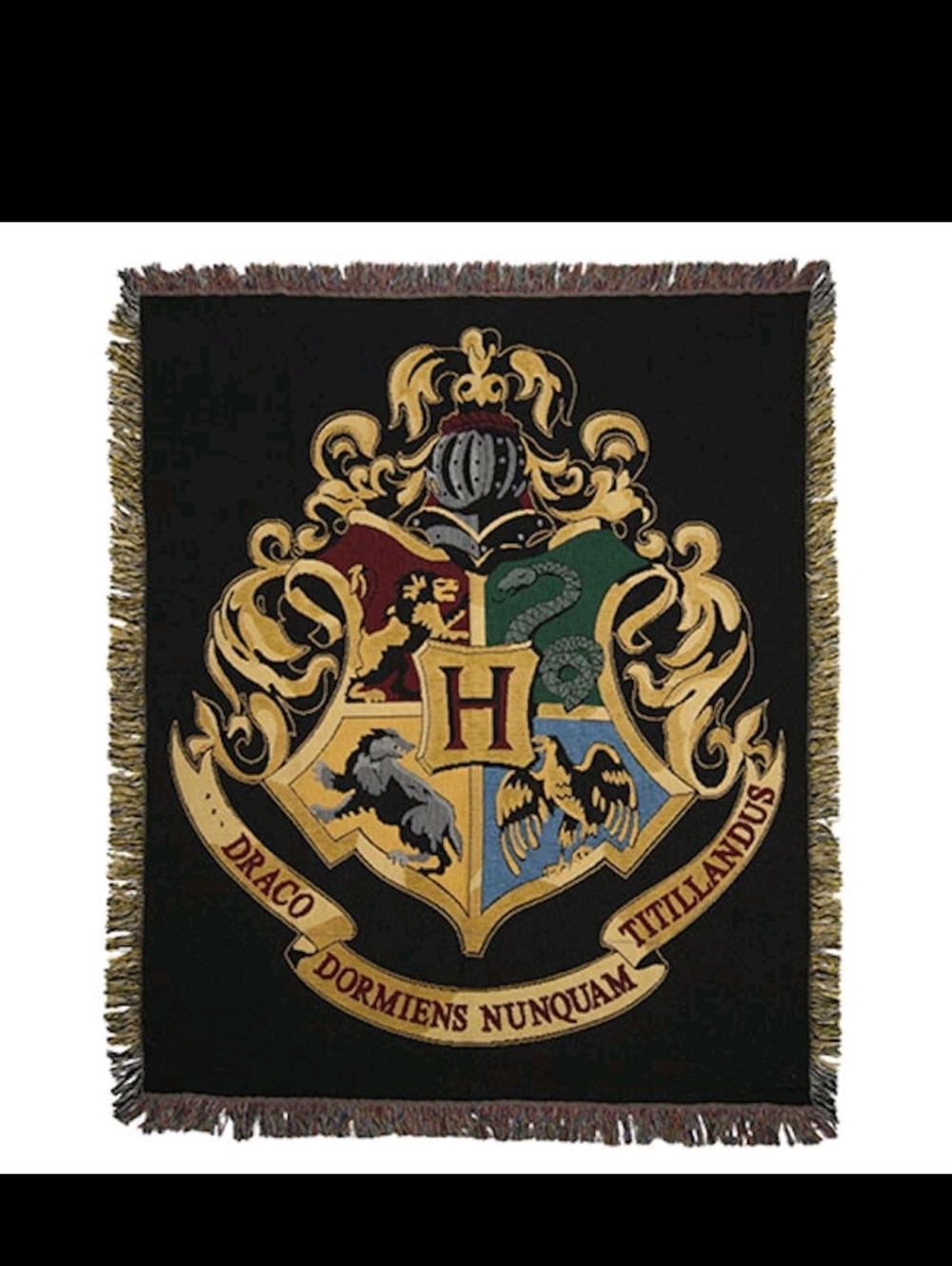 Universal Studios Wizarding World of Harry Potter Hogwarts Throw New with Tags